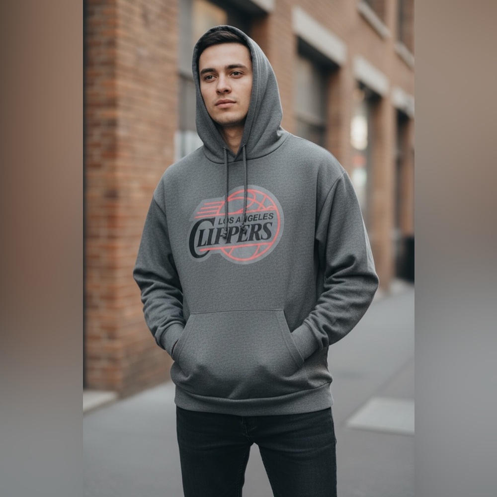 NWOT NBA Majestic LOS ANGELES CLIPPERS HOODIE SIZE 2XLT